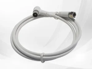 TRIAX FIECS 1.5m RF Cable – F-Male Straight to IEC-Male Angled