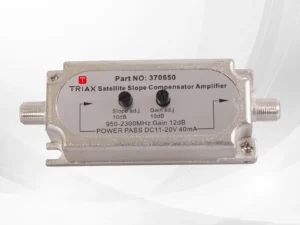 Satellite Slope Amplifier 950–2300 MHz, 12 dB Gain, 10 dB Slope